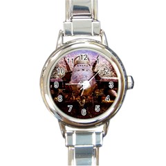 The Art Of Military Aircraft Round Italian Charm Watch by FunnyCow