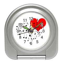 Singing Heart Travel Alarm Clocks by FunnyCow