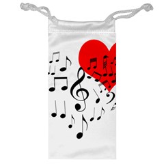 Singing Heart Jewelry Bags by FunnyCow