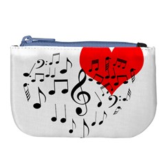 Singing Heart Large Coin Purse by FunnyCow