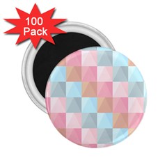 Abstract Pattern Background Pastel 2 25  Magnets (100 Pack)  by Nexatart