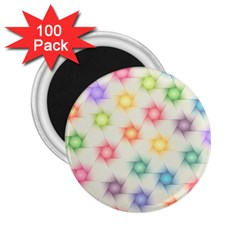 Polygon Geometric Background Star 2 25  Magnets (100 Pack)  by Nexatart