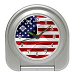 American Usa Flag Travel Alarm Clocks Front