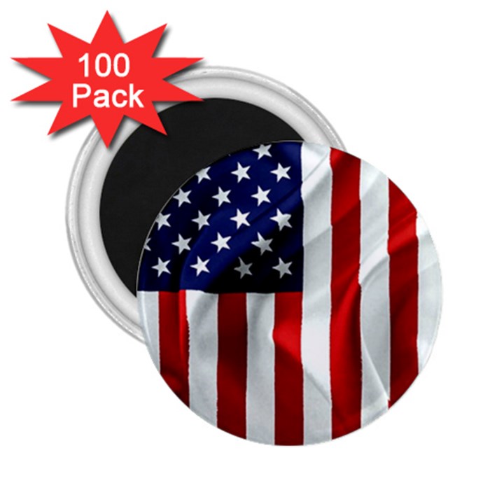 American Usa Flag Vertical 2.25  Magnets (100 pack) 