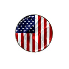 American Usa Flag Vertical Hat Clip Ball Marker (4 Pack) by FunnyCow