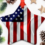 American Usa Flag Vertical Star Ornament (Two Sides) Front