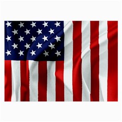 American Usa Flag Vertical Large Glasses Cloth (2-side) by FunnyCow