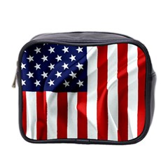 American Usa Flag Vertical Mini Toiletries Bag 2-side by FunnyCow