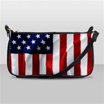 American Usa Flag Vertical Shoulder Clutch Bags Front