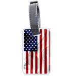 American Usa Flag Vertical Luggage Tags (One Side)  Front