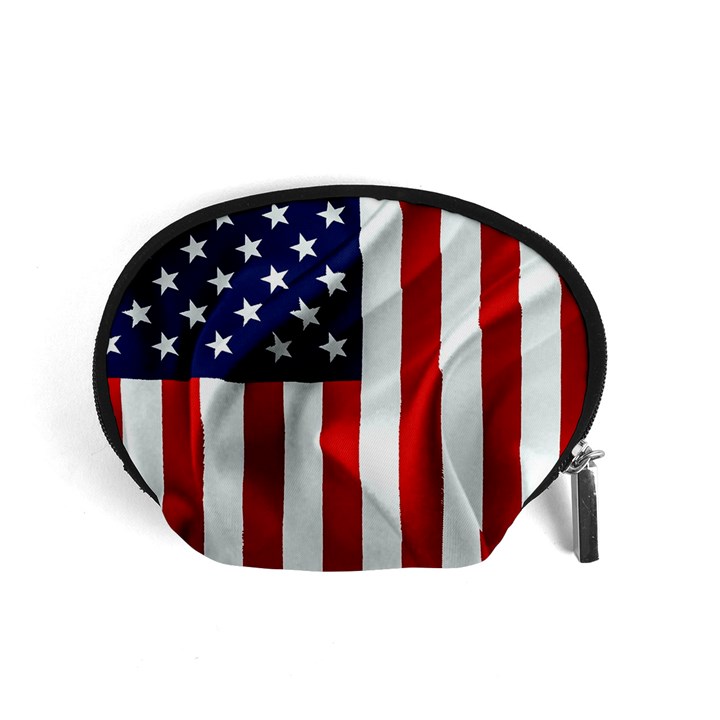 American Usa Flag Vertical Accessory Pouches (Small) 