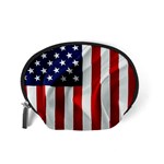 American Usa Flag Vertical Accessory Pouches (Small)  Back