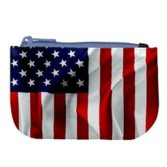 American Usa Flag Vertical Large Coin Purse by FunnyCow