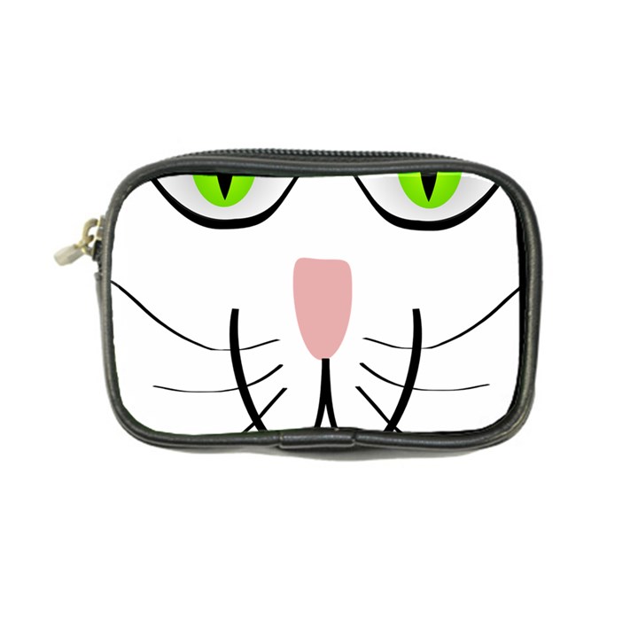 Cat Green Eyes Happy Animal Pet Coin Purse