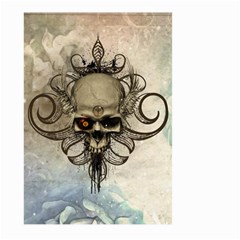 Awesome Creepy Skull With  Wings Large Garden Flag (two Sides) by FantasyWorld7