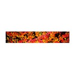 Orange, yellow cotoneaster leaves in autumn Flano Scarf (Mini) Front