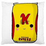 Kawaii cute Tennants Lager Can Large Cushion Case (One Side) Front