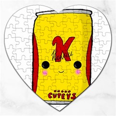 Kawaii Cute Tennants Lager Can Jigsaw Puzzle (heart) by CuteKawaii1982