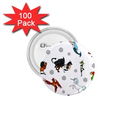 Dundgeon And Dragons Dice And Creatures 1 75  Buttons (100 Pack)  by IIPhotographyAndDesigns