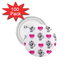 Evil Sweetheart Kitty 1 75  Buttons (100 Pack)  by IIPhotographyAndDesigns