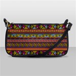 Traditional Africa Border Wallpaper Pattern Colored 2 Shoulder Clutch Bags Front