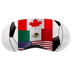 United Football Championship Hosting 2026 Soccer Ball Logo Canada Mexico Usa Sleeping Masks by yoursparklingshop