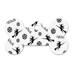 Witches And Pentacles Dog Tag Bone (two Sides) by IIPhotographyAndDesigns