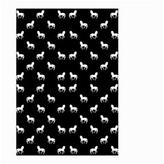 Silhouette Graphic Horses Pattern 7200 Small Garden Flag (two Sides) by dflcprints