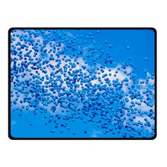 Blue Balloons In The Sky Double Sided Fleece Blanket (small)  by FunnyCow