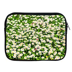 Green Field Of White Daisy Flowers Apple Ipad 2/3/4 Zipper Cases by FunnyCow