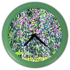 Lilacs Of The First Water Color Wall Clock by FunnyCow