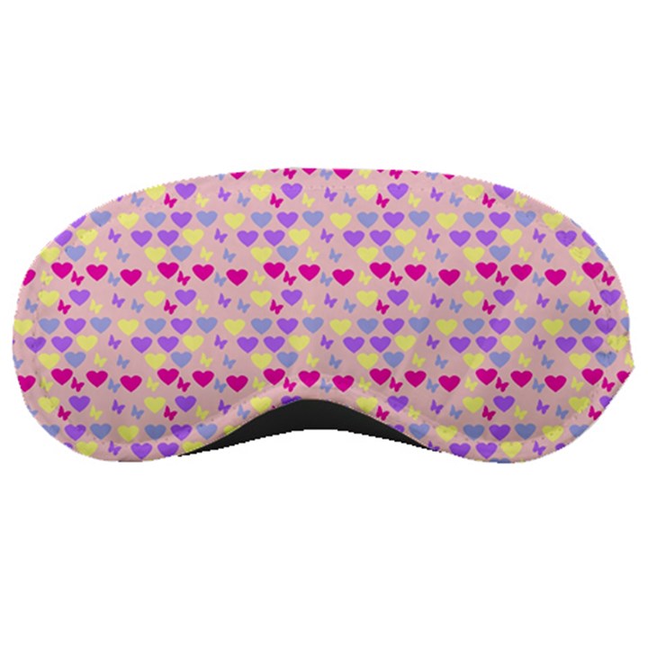 Hearts Butterflies Pink 1200 Sleeping Masks