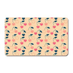 Heart Cherries Cream Magnet (rectangular) by snowwhitegirl