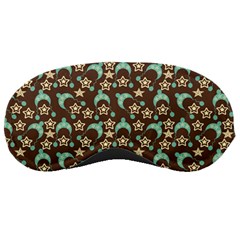 Brown With Blue Hats Sleeping Masks by snowwhitegirl