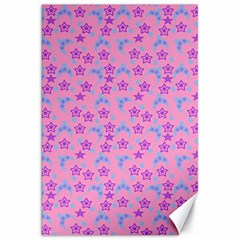 Pink Star Blue Hats Canvas 20  X 30   by snowwhitegirl