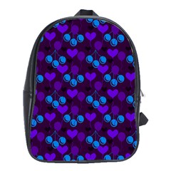 Night Cherries School Bag (xl) by snowwhitegirl