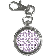 Violet Dots Key Chain Watches by snowwhitegirl