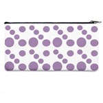 Violet Dots Pencil Cases Back