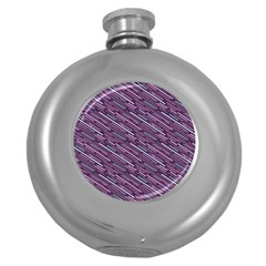 Silly Stripes Round Hip Flask (5 Oz) by snowwhitegirl