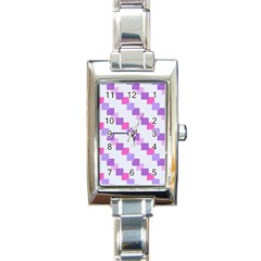 Geometric Squares Rectangle Italian Charm Watch by snowwhitegirl