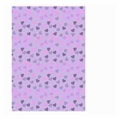 Heart Drops Violet Large Garden Flag (two Sides) by snowwhitegirl