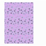 Heart Drops Violet Large Garden Flag (Two Sides) Back