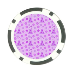 Purple Dress Poker Chip Card Guard by snowwhitegirl