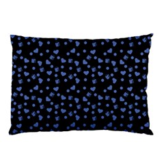 Blue Hearts Pillow Case by snowwhitegirl