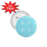 Aqua Anchor 1.75  Buttons (10 pack) Front