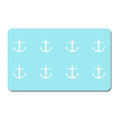 Aqua Anchor Magnet (rectangular) by snowwhitegirl