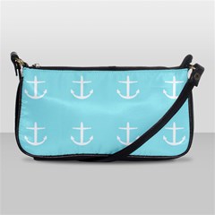 Aqua Anchor Shoulder Clutch Bags by snowwhitegirl