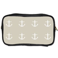 Lt Grey Anchors Toiletries Bags 2-side by snowwhitegirl