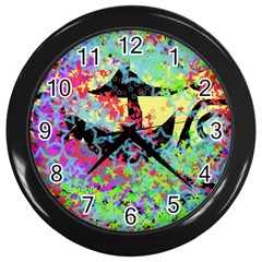 Wow Wall Clock (black) by snowwhitegirl