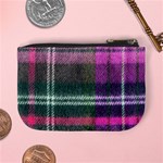 Pink Plaid Flannel Mini Coin Purse Back